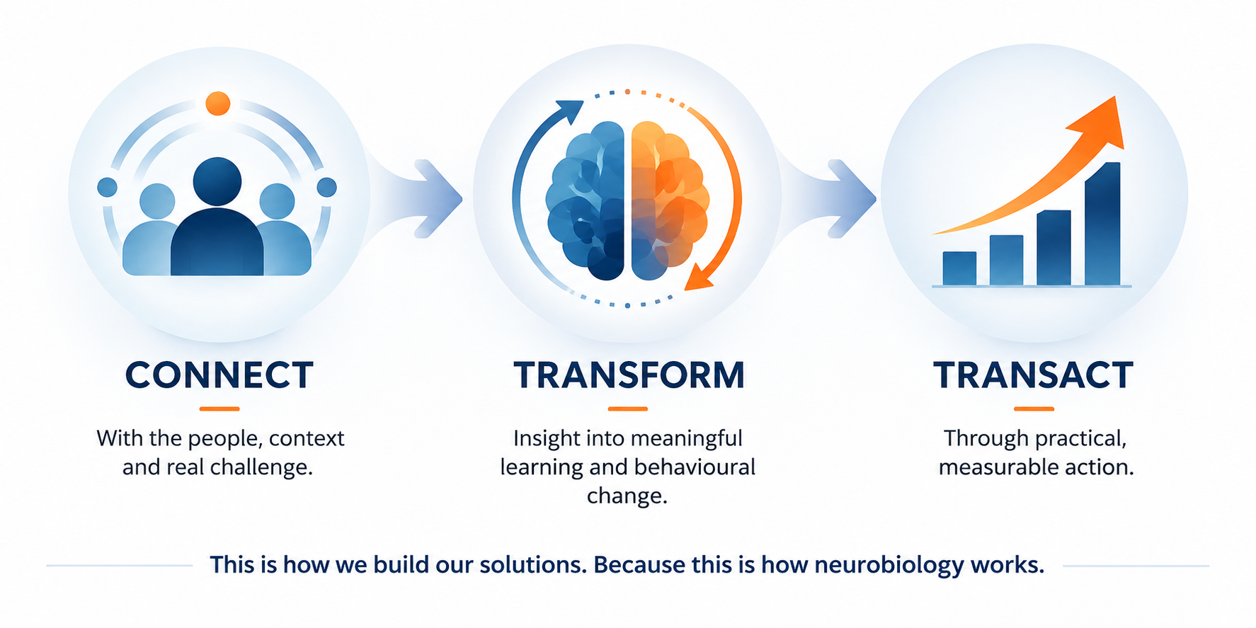Connect, Transform, Transact Infographic Connect, Transform, Transact Infographic